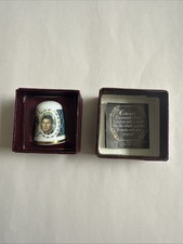 Vintage 1981 CAVERSWALL THIMBLE Prince Charles & Princess Diana New Box