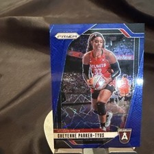 2024 Panini Prizm WNBA Cheyenne Parker-Tyus #114 Blue Velocity Atlanta Dream