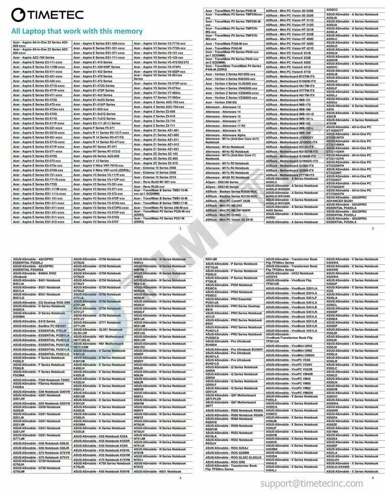 Timetec Hynix IC 8GB Kit (2x4GB) DDR3L 1600MHz PC3L-12800 Non ECC Unbuffered ... - Image 2 of 4