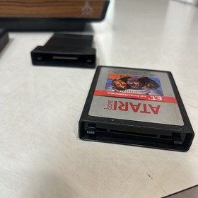 Vintage Atari 2600 Wood grain Console 1980-1982 Working With 8 Games