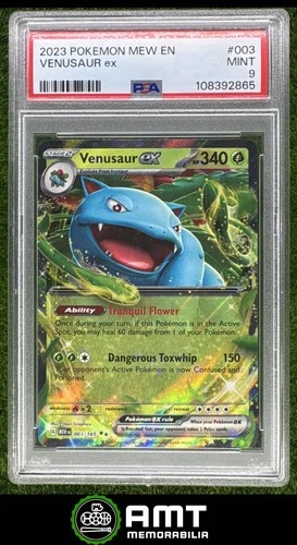 Venusaur ex PSA 9 2023 Pokemon SV 151 Mew English #003/165 2865