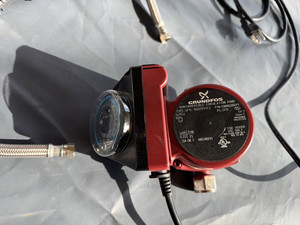 Grundfos UP15-10SU7P/TLC Hot Water Circulating Pump W/ Timer 59896288P1 & Hose