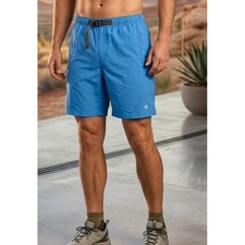 Columbia Omni-Shade Swim Trunks Men's L Blue Integrated Belt Mesh Liner Beach
