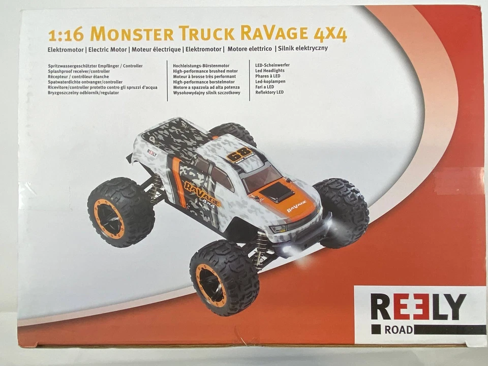 Reely Ravage 4x4 1 16 Monster Truck Elektro RC Auto 30 km h RTR 4WD - Bild 3 von 4