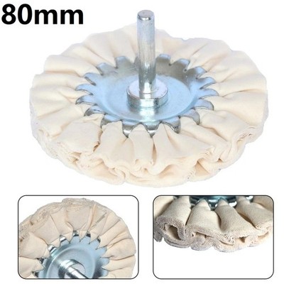 1pc 80mm 3inch Baumwolle Airway Buffing Rad Tuch Open Bias Polieren Buffs Neu