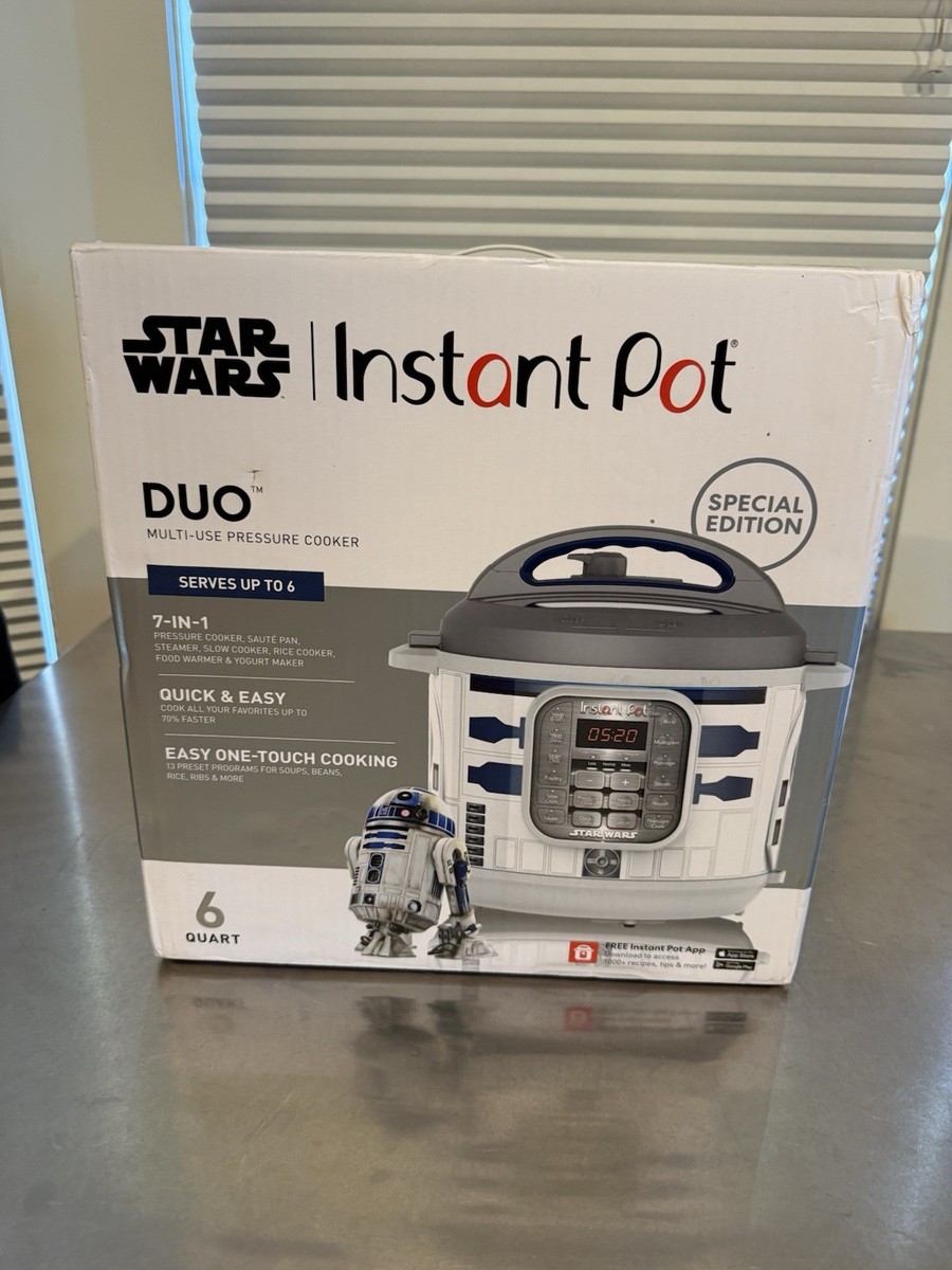 Star Wars~R2D2~R2-D2~Duo Instant Pot Pressure Cooker 6 Qt Special