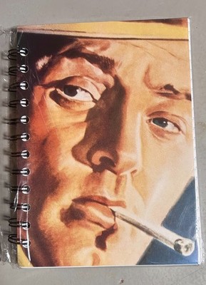 Handmade Repurposed Book Page Journal/ Sketchbook-Out of the Past Robert Mitchum