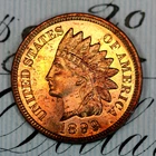 * 1899 * SUPERB+ BLAZING RED GEM BU MS INDIAN HEAD PENNY * FROM COLLECTION