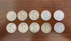 Walking Liberty Lot Of 10 90% Silver Coins