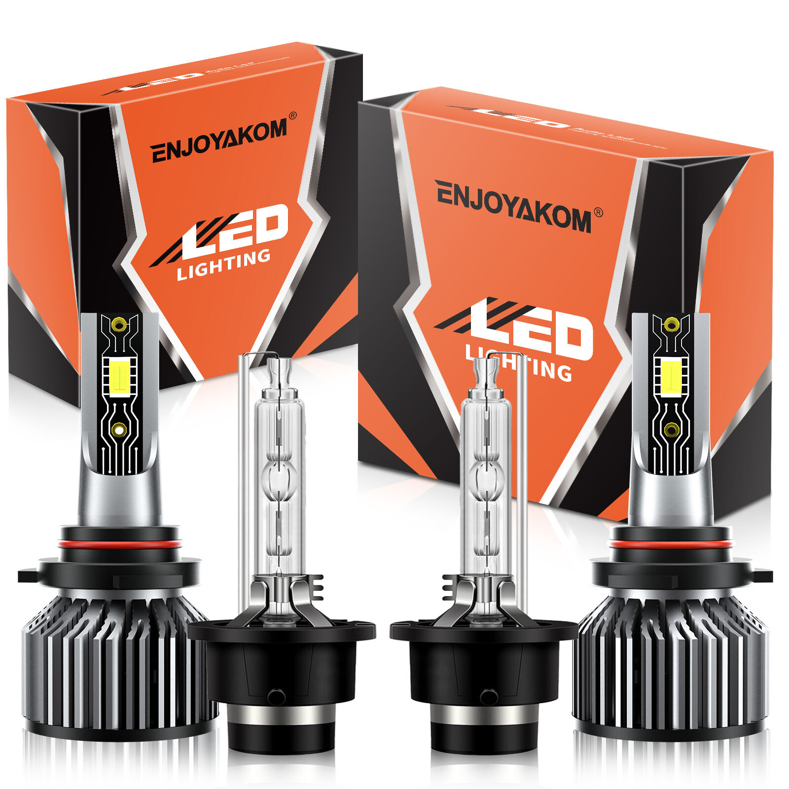 9005 D2S LED HID Headlight Bulbs High Low Beam 6500K For Infiniti QX56 2004-2010