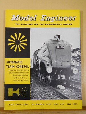 Model Engineer #2965 1958 March 20th Automatic Train Control Stem engines USA