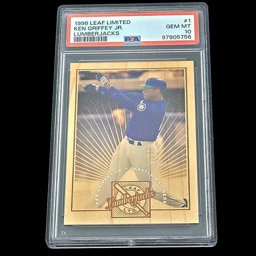 1996 Leaf Limited Lumberjacks #1 Ken Griffey Jr. Seattle Mariners HOF PSA 10