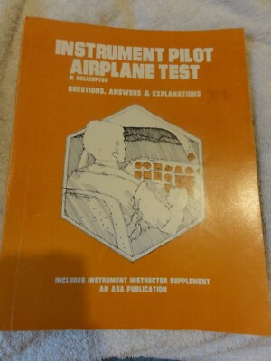 Vintage 1979 INSTRUMENT PILOT AIRPLANE TEST Study guide BOOK Instructor ...