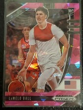 2020 Panini Prizm LaMelo Ball Pink Cracked Ice + (4)Draft Class(2)Front Row Seat