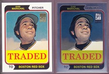 Juan Marichal 2001 Topps 50 Years Chrome Traded 330T & Base fr Giants to Red Sox