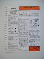 Revue technique Alfa Romeo ALFA-SUD