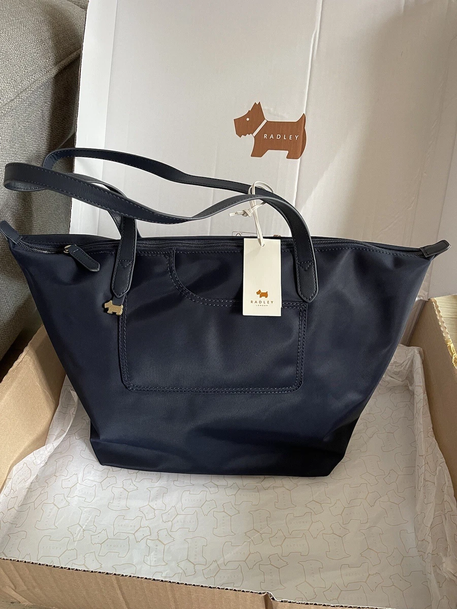 Radley London POCKET ESSENTIALS Large Ziptop Tote Bag ink navy