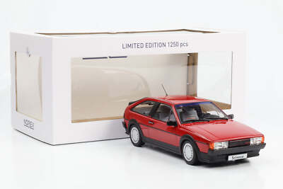 Maquette Voiture NOREV Volkswagen Scirocco II GTX 16V 1988 - Échelle 1:18 - Rouge - Neuf Sous Emballage