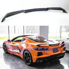 For 2020-2025 Corvette C8 Z51 Style Rear Trunk Spoiler Wing Patined Glossy Black