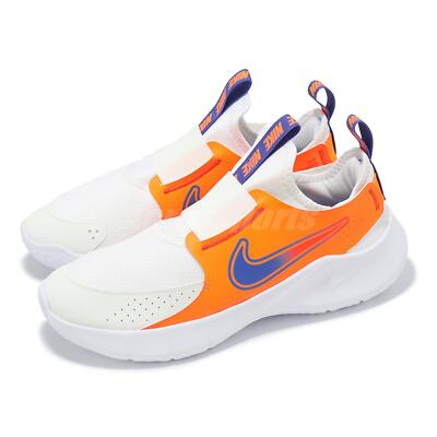 Nike Flex Runner GS White Total Orange Blue Kids Youth Road Running  FN1294-101 - Main Image