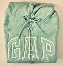 GAP LOGO Hoodie Front Full zip closure Sweatshirts Women Size Small Mint Green