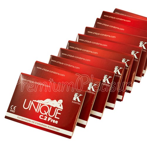 Kamyra Unique C.2 Free condoms Vegan NonLatex Ultra Thin Sensitive 3