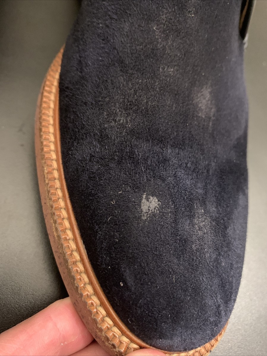 Ermenegildo Zegna navy blue Suede Chukka Boots men 11.5 US  display picture 3