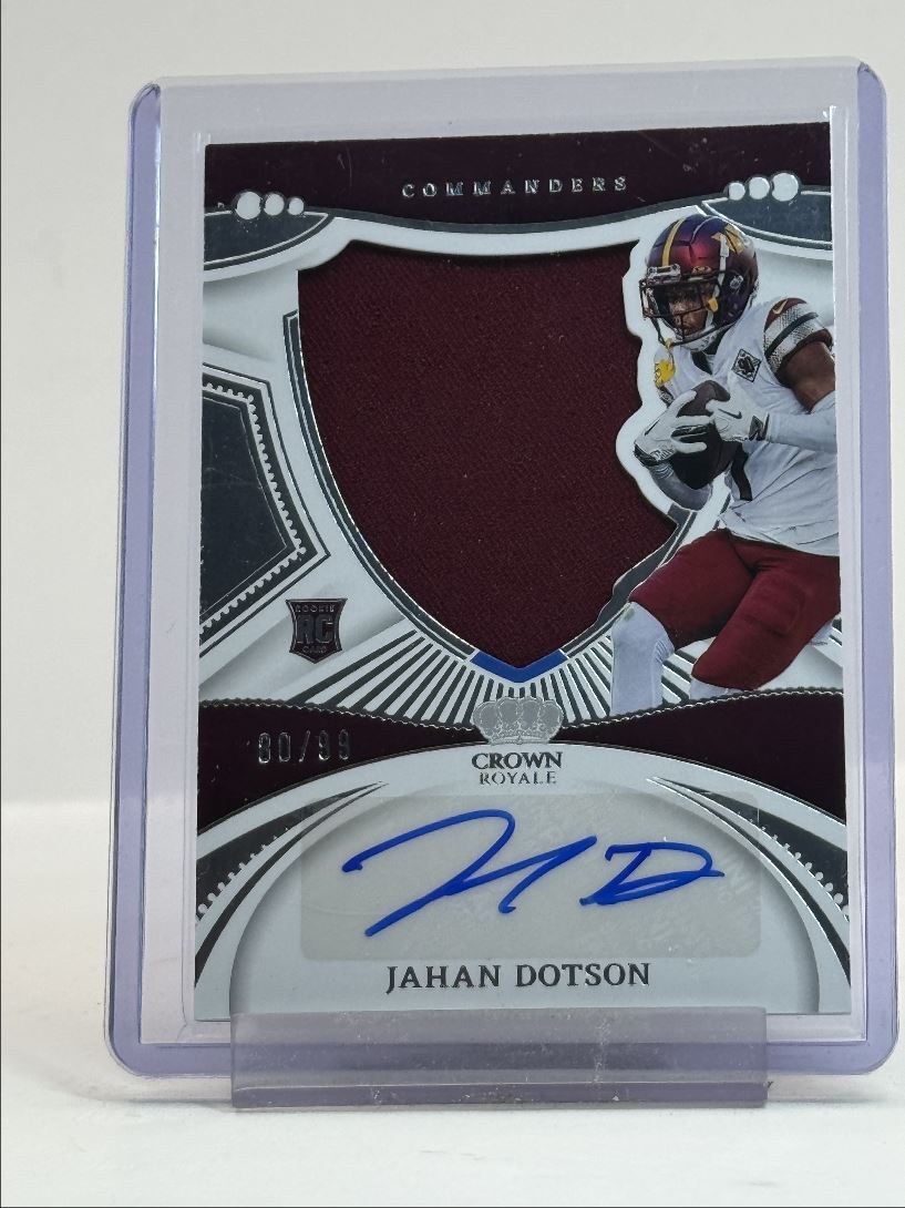 JAHAN DOTSON 2022 CHRONICLES CROWN ROYALE RPA ROOKIE RC AUTO /99 Q1787