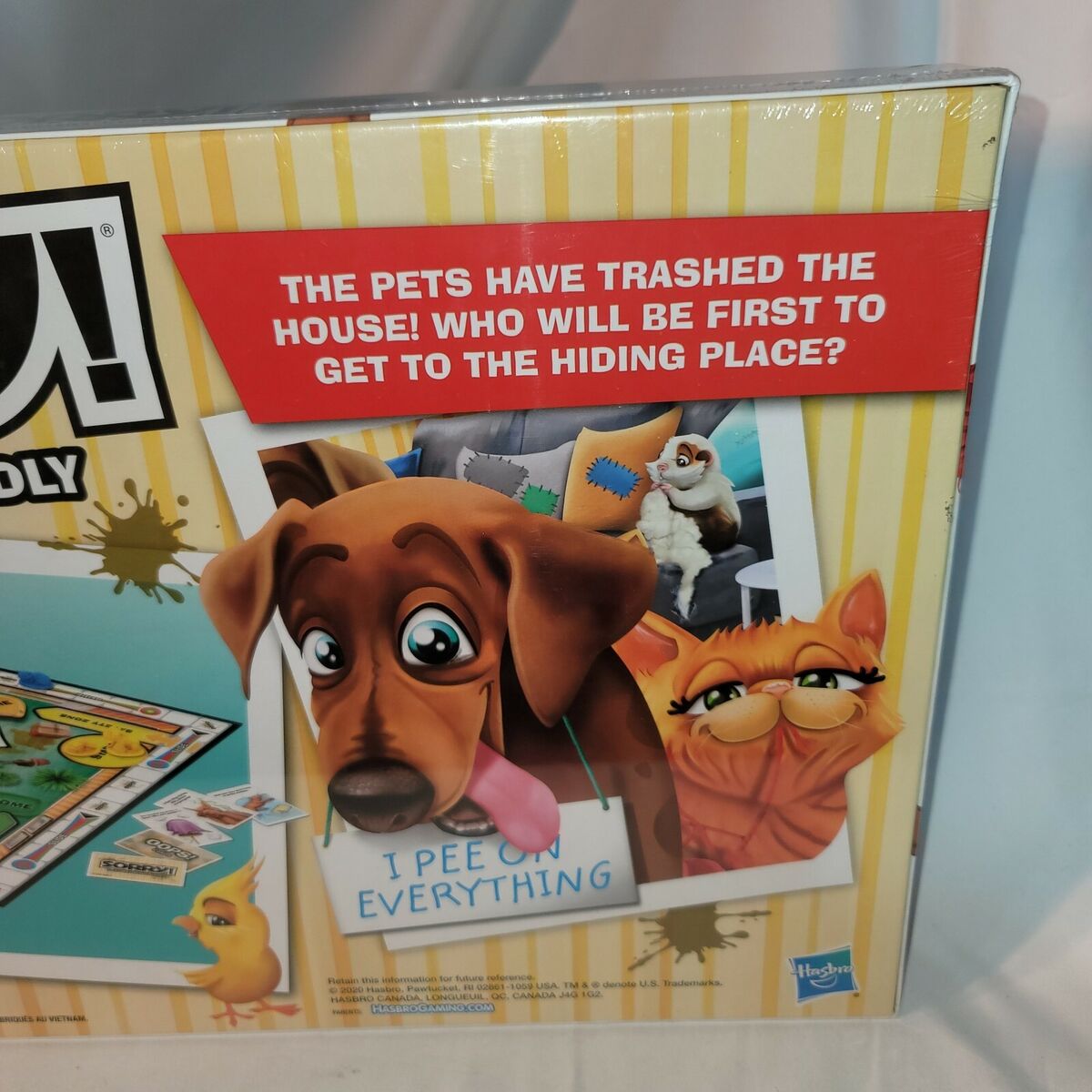 Sorry! Pets Behaving Badly Board Game, for Kids Ages 6 and Up, for 2-4  Players