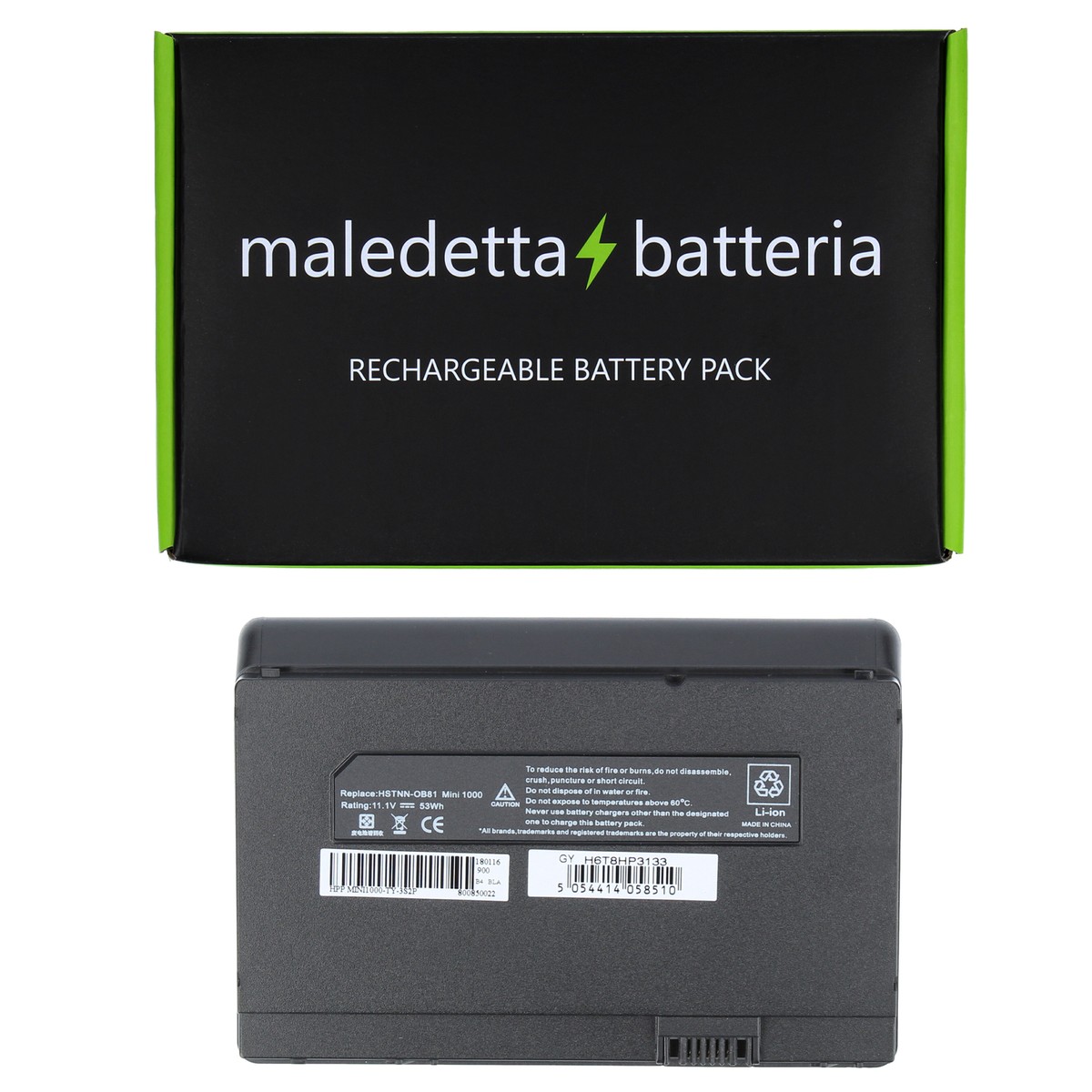 Batteria POTENZIATA 10.8-11.1V 5200mAh SOSTITUISCE HP-Compaq PT06
