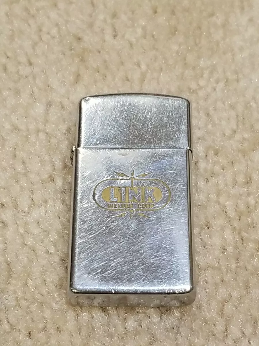 RARE VINTAGE 1967 LINK WELDER CORPORATION ZIPPO SLIM LIGHTER