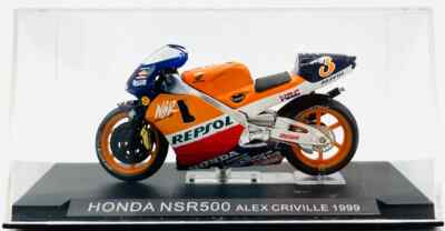 EDICOLA USATO 1:24 DIE CAST MOTO HONDA NSR 500 ALEX CRIVILLE 1999