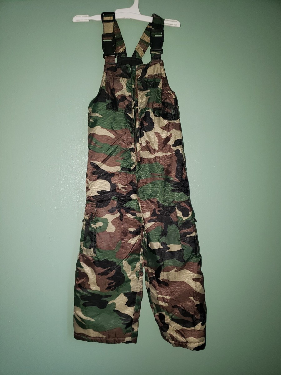 SPORTRAX PERFORMANCE GREEN BLACK CAMO SNOW SKI SNOWBOARD PANTS