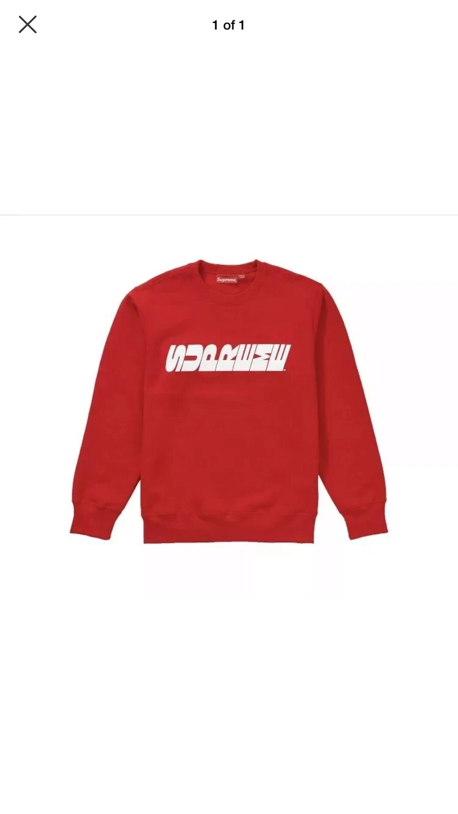 Supreme Breed Crewneck Red Large NEW