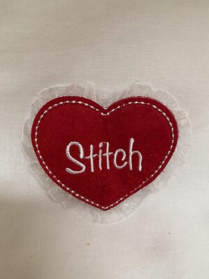 3  Disney Lilo & Stitch Heart Patch Red Love Valentine s Day DIY Craft Project 