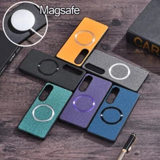 Magsafe Case For Sony Xperia 1 VI 1 IV 10 VI 10 V Hybrid Cloth Leather Phone