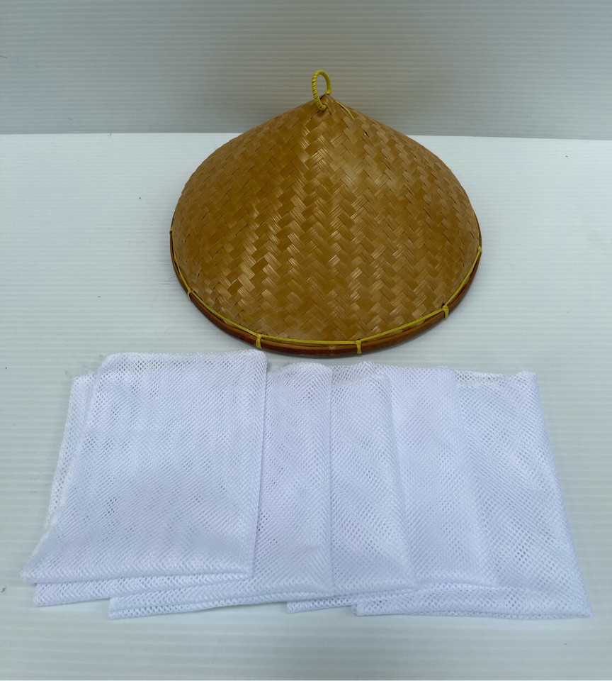 Thai Handicraft Sticky Rice Set Bamboo Basket /Lid /Pot Steamer Thin ...