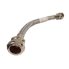 22mm x 22mm 300mm Flexible Connector / Braided Flexi Hose (Double Ended)