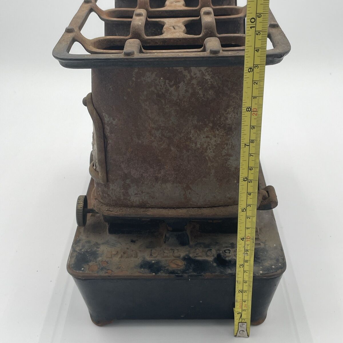 ANTIQUE TAYLOR BOGGIS SUMMER GIRL # 3 CAST IRON KEROSENE SAD ANTIQUE TAYLOR BOGGIS SUMMER GIRL # 3 CAST IRON KEROSENE SAD
