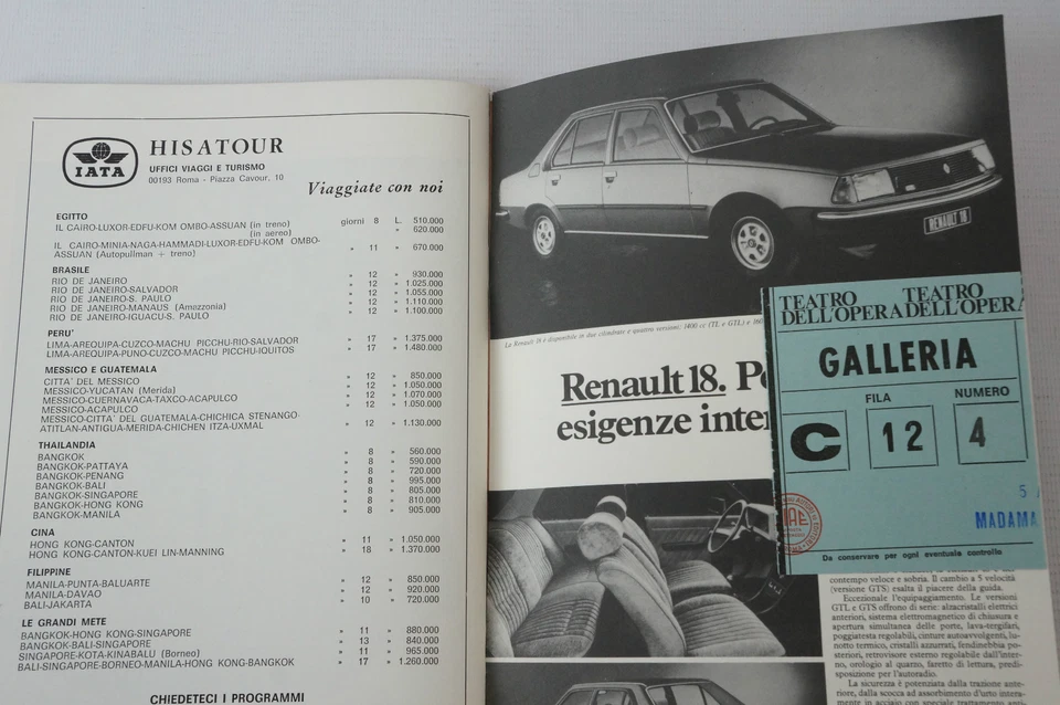 Madama Butterfly Teatro dell´Opera 1978/79 mit Theaterkarte Programmheft (85) - Bild 4 von 4