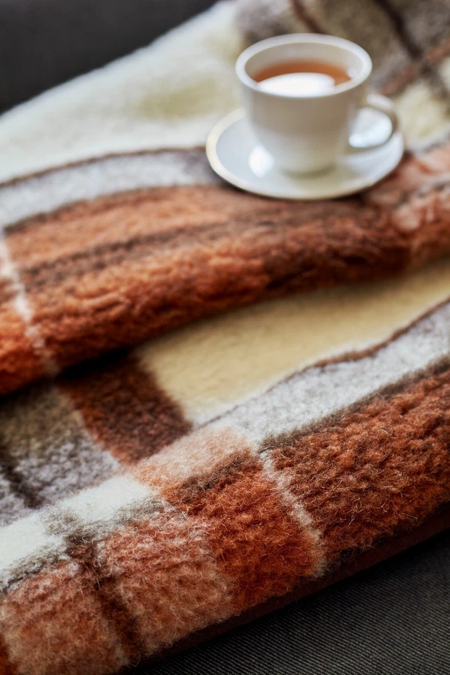 Woolmark Merino Pure Wool Decke Wurf Bettbezug Sofa Pad Natürlich, Alle Größen - Bild 4 von 4