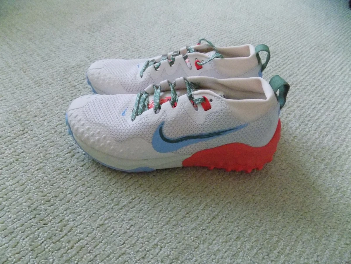 NEW WOMENS 9 NIKE AIR ZOOM WILDHORSE 7 TRAIL RUNNING SHOES PINK BLUE BV7099