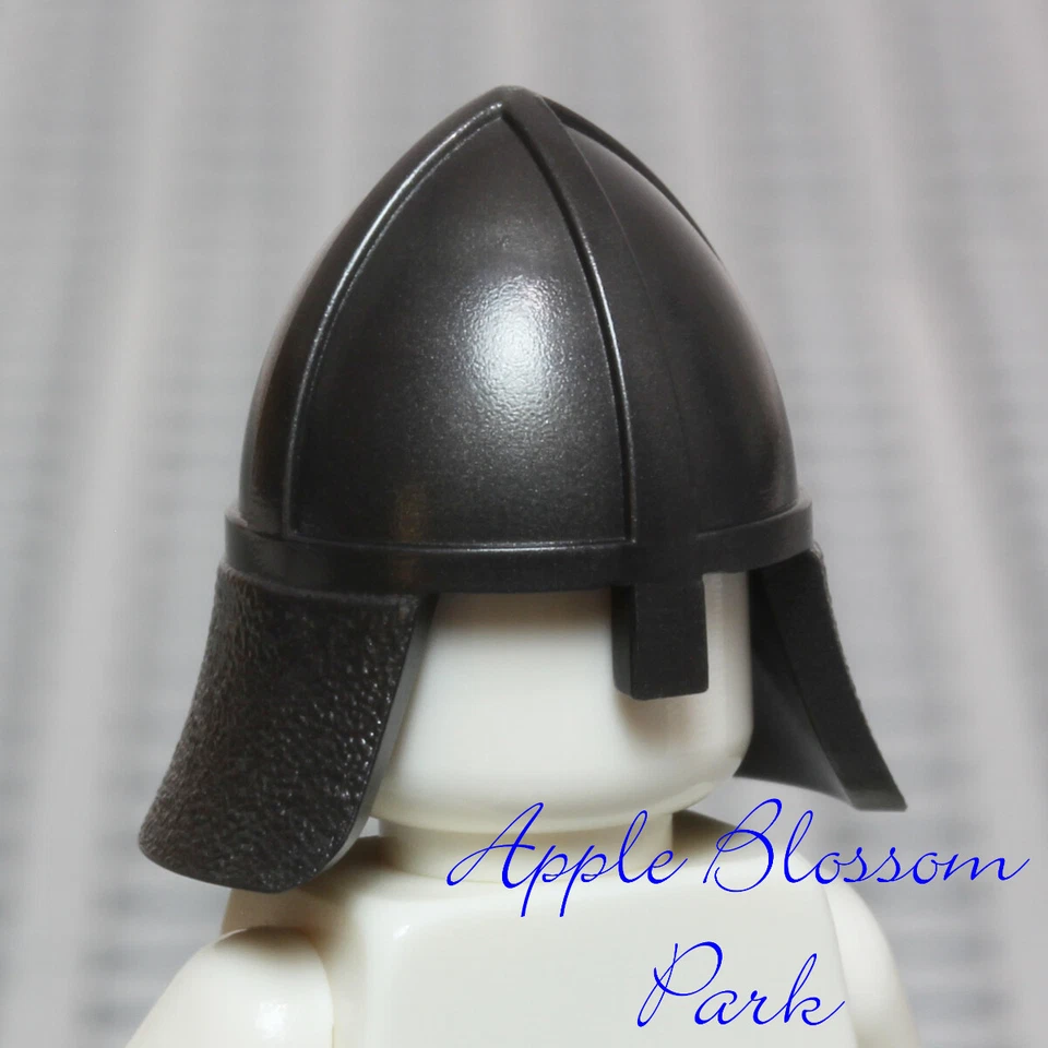 NUEVO Lego Kingdoms Dark Pearl CASCO GRIS - Castle Knight Head Gear con protector de nariz Foto 2 de 4