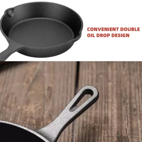 Non Stick Frying Pan 3-Piece Set Cast Iron Steak Skillet Cookware Cook Frypan AU - Picture 5 of 10