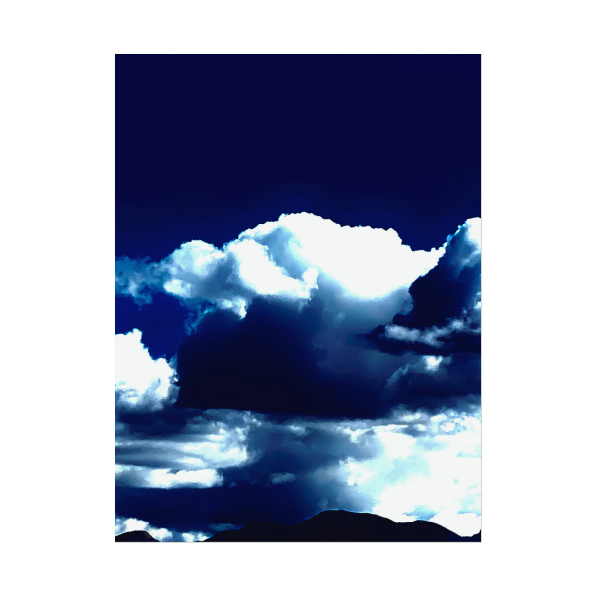 Clouds photograph wall art rolled poster-image