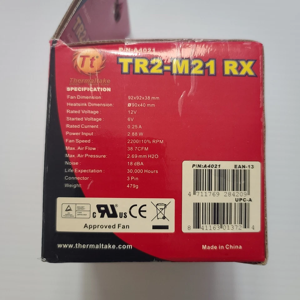 Thermaltake TR2-M17 SE P/N A4017-01 9CM Silent Fan Cooler for AMD Processors - Image 3 of 4