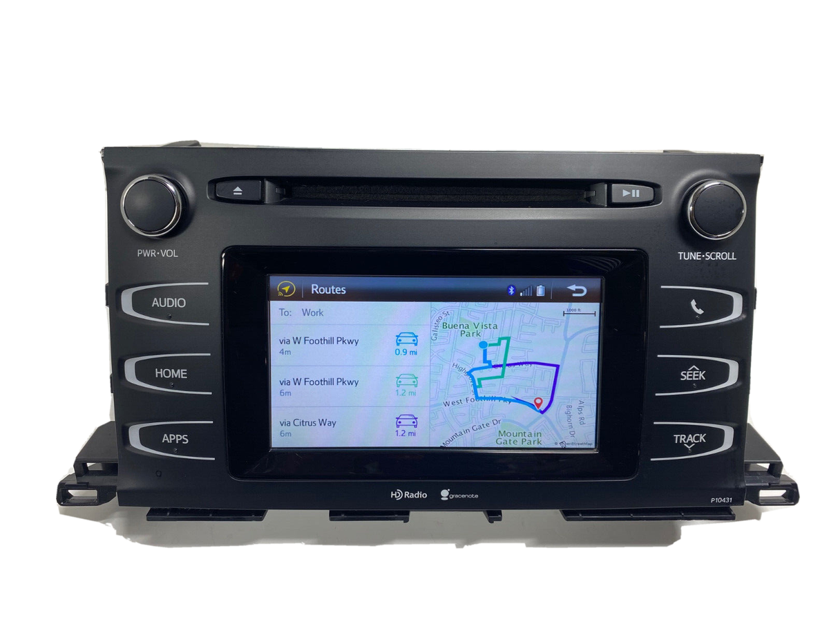 14 15 16 17 18 19 TOYOTA Highlander RADIO SCOUT GPS Navigation