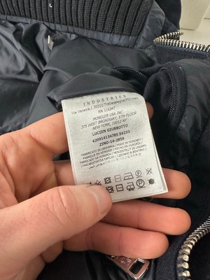 Moncler jacket Lucien size 4 navy blue
