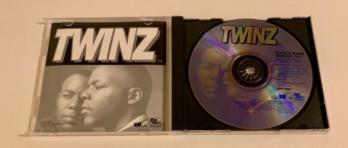NM) Promo CD Single Twinz Round & Round (1995) Radio Edit - Def