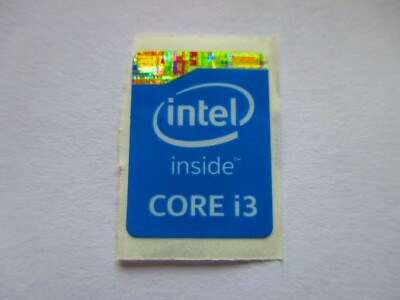 Intel Inside Core i3 Sticker Blau Blue 1x Stück pcs Aufkleber Label NEU logo new